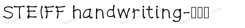 STEIFF handwriting字体转换
